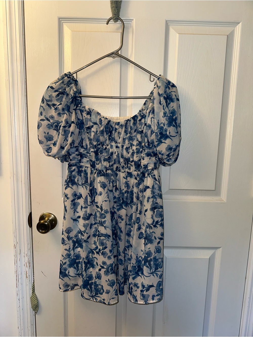 Abercrombie & Fitch Blue and White Floral Mini Dress
